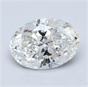 Diamante Natural 1.30 quilates, Ovalado , Color G, claridad SI2 y certificado GIA