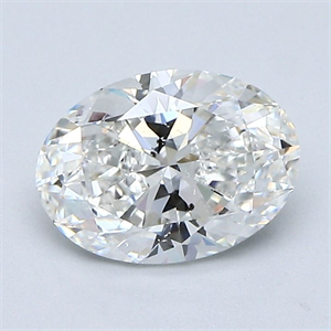 Foto Diamante Natural 1.30 quilates, Ovalado , Color G, claridad SI2 y certificado GIA de