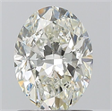 Natural Diamond 1.00 Carats, Oval with  Cut, I Color, SI1 Clarity and Certified by GIA