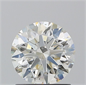 Natural Diamond 1.20 Carats, Round with Excellent Cut, J Color, SI2 Clarity and Certified by GIA
