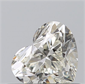 Natural Diamond 0.51 Carats, Heart with  Cut, J Color, VVS2 Clarity and Certified by GIA