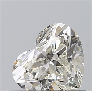 Picture of Natural Diamond 0.51 Carats, Heart with  Cut, J Color, VVS2 Clarity and Certified by GIA