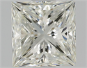 Natural Diamond 1.00 Carats, Princess with  Cut, K Color, VS1 Clarity and Certified by GIA