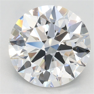 Picture of Lab Grown Diamond 3.03 Carats, Round with Excellent Cut, D Color, VVS1 Clarity and Certified by GIA