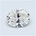 Diamante Natural 0.71 quilates, Ovalado , Color I, claridad VVS1 y certificado GIA
