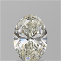 Natural Diamond 1.21 Carats, Oval with  Cut, J Color, VVS2 Clarity and Certified by GIA