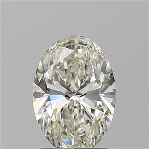 Picture of Natural Diamond 1.21 Carats, Oval with  Cut, J Color, VVS2 Clarity and Certified by GIA