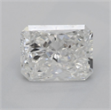 Natural Diamond 0.90 Carats, Radiant with  Cut, F Color, VS2 Clarity and Certified by GIA