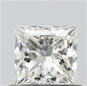 Natural Diamond 0.50 Carats, Princess with  Cut, J Color, VVS1 Clarity and Certified by GIA