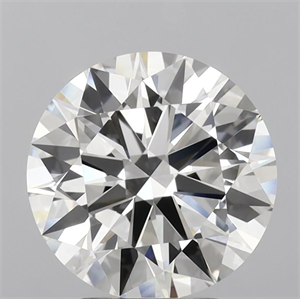 Picture of Lab Grown Diamond 3.81 Carats, Round with Ideal Cut, F Color, IF Clarity and Certified by IGI