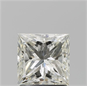 Natural Diamond 1.53 Carats, Princess with  Cut, K Color, SI1 Clarity and Certified by GIA