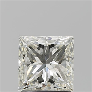 Picture of Natural Diamond 1.53 Carats, Princess with  Cut, K Color, SI1 Clarity and Certified by GIA