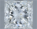 Natural Diamond 4.07 Carats, Princess with  Cut, H Color, IF Clarity and Certified by IGI
