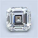 Natural Diamond 2.01 Carats, Asscher with  Cut, F Color, VS2 Clarity and Certified by GIA