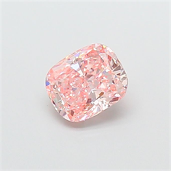 Picture of Lab Grown Diamond 1.29 Carats, CUSHION MODIFIED with  Cut, Fancy Vivid Pink Color, VS1 Clarity and Certified by IGI