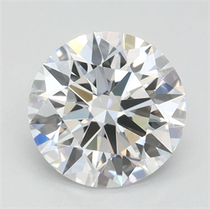 Picture of Lab Grown Diamond 1.03 Carats, Round with Ideal Cut, D Color, IF Clarity and Certified by IGI