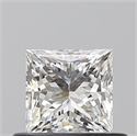 Natural Diamond 0.54 Carats, Princess with  Cut, G Color, VVS2 Clarity and Certified by GIA