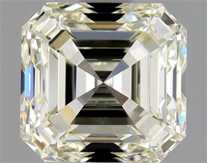 Foto Diamante Natural 1.30 quilates, Asscher , Color N, claridad VVS1 y certificado GIA de
