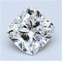 Natural Diamond 1.70 Carats, Cushion with  Cut, H Color, SI2 Clarity and Certified by IGI