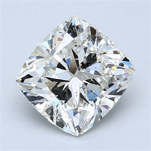 Picture of Natural Diamond 1.70 Carats, Cushion with  Cut, H Color, SI2 Clarity and Certified by IGI