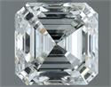 Natural Diamond 1.00 Carats, Asscher with  Cut, G Color, SI1 Clarity and Certified by IGI
