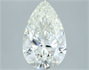 Natural Diamond 3.72 Carats, Pear with  Cut, J Color, VVS2 Clarity and Certified by GIA