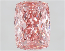 Picture of Lab Grown Diamond 3.03 Carats, CUSHION MODIFIED with  Cut, Fancy Vivid Pink Color, VVS2 Clarity and Certified by IGI