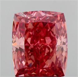 Picture of Lab Grown Diamond 2.18 Carats, CUSHION MODIFIED with  Cut, Fancy Vivid Pink Color, VS1 Clarity and Certified by IGI