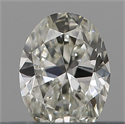 Natural Diamond 0.19 Carats, Oval with  Cut, I Color, VVS2 Clarity and Certified by IGI