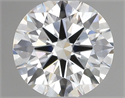 Lab Grown Diamond 1.05 Carats, Round with Ideal Cut, D Color, VVS2 Clarity and Certified by IGI