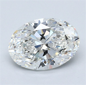 Foto Diamante Natural 1.70 quilates, Ovalado , Color H, claridad VVS2 y certificado GIA de