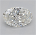 Natural Diamond 2.01 Carats, Oval with  Cut, H Color, VS1 Clarity and Certified by GIA