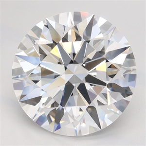 Picture of Lab Grown Diamond 2.79 Carats, Round with Ideal Cut, D Color, IF Clarity and Certified by IGI