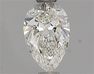Picture of Natural Diamond 0.56 Carats, Pear with  Cut, H Color, IF Clarity and Certified by IGI