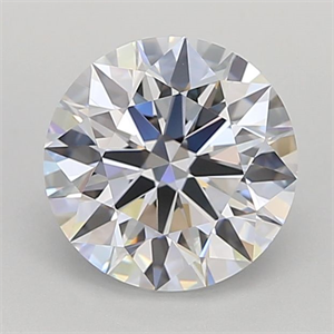 Picture of Lab Grown Diamond 2.57 Carats, Round with Ideal Cut, E Color, IF Clarity and Certified by IGI