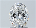 Diamante Natural 1.20 quilates, Ovalado , Color F, claridad SI1 y certificado GIA