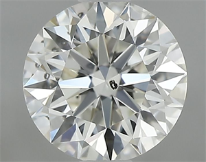 Picture of Natural Diamond 0.81 Carats, Round with Excellent Cut, J Color, SI2 Clarity and Certified by GIA