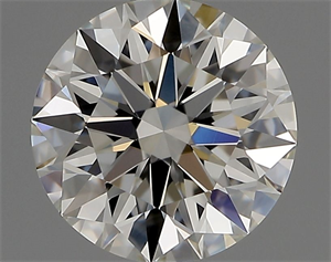 Picture of Natural Diamond 0.72 Carats, Round with Excellent Cut, I Color, VVS2 Clarity and Certified by GIA