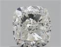 Natural Diamond 0.77 Carats, Cushion with  Cut, I Color, VS2 Clarity and Certified by GIA