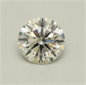 Natural Diamond 0.76 Carats, Round with Excellent Cut, J Color, SI1 Clarity and Certified by GIA