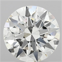 Natural Diamond 2.80 Carats, Round with Excellent Cut, G Color, IF Clarity and Certified by IGI