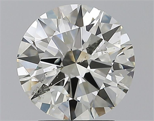 Foto Diamante Natural 2.50 quilates, Redondo , Color K, claridad SI2 y certificado GIA de