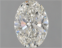 Natural Diamond 0.70 Carats, Oval with  Cut, G Color, SI1 Clarity and Certified by GIA