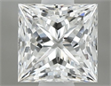 Natural Diamond 0.52 Carats, Princess with  Cut, E Color, SI1 Clarity and Certified by GIA