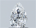 Natural Diamond 0.70 Carats, Pear with  Cut, D Color, SI2 Clarity and Certified by GIA