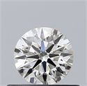 Natural Diamond 0.41 Carats, Round with Excellent Cut, I Color, VS2 Clarity and Certified by GIA