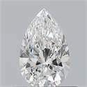 Natural Diamond 0.51 Carats, Pear with  Cut, E Color, VVS1 Clarity and Certified by GIA