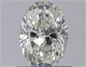 Natural Diamond 0.50 Carats, Oval with  Cut, I Color, VVS1 Clarity and Certified by GIA