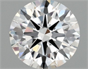 Lab Grown Diamond 1.56 Carats, Round with Ideal Cut, F Color, VVS2 Clarity and Certified by IGI