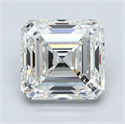 Natural Diamond 3.50 Carats, Asscher with  Cut, I Color, VS1 Clarity and Certified by GIA